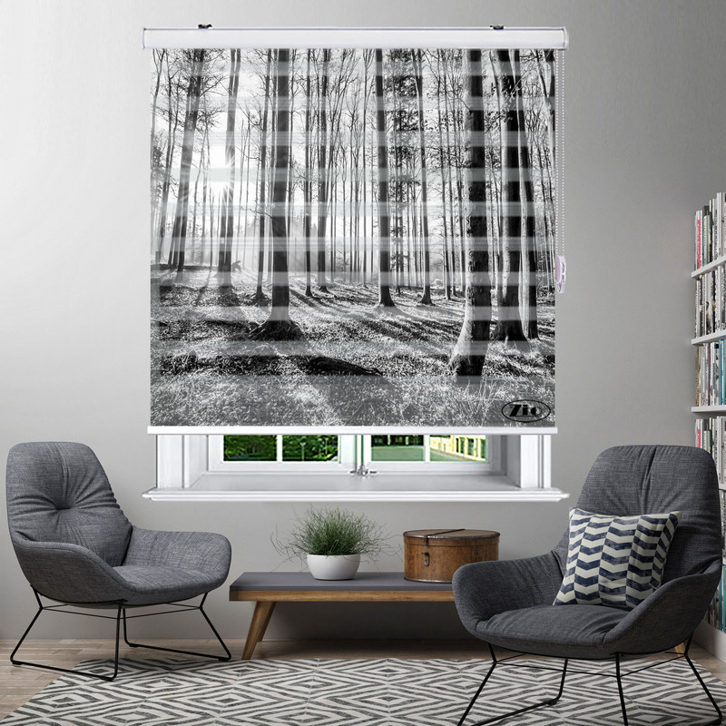  پرده زبرا زیو مدل L5062 سایز 200x150 سانتی متر