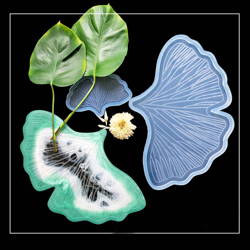 قالب رزین مدل برگ جینکو کد 65