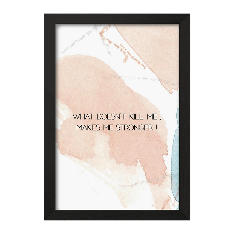 تابلو خندالو مدل چیزی که من را نمی کشد من را قوی تر می کند کد F11421