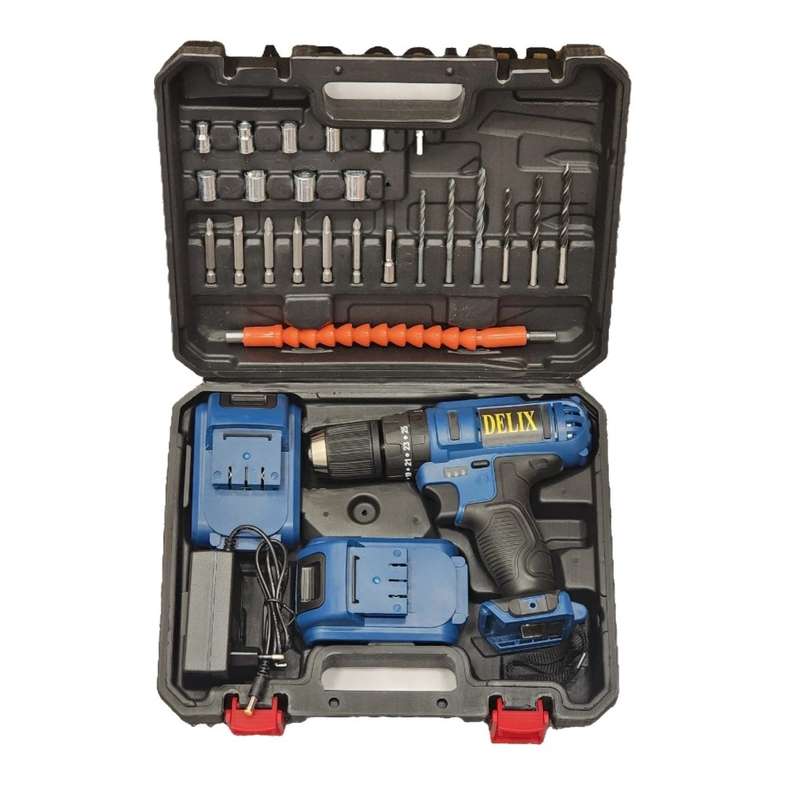 مجموعه 29 عددی پیچ گوشتی شارژی دلیکس مدل 36VBLUE