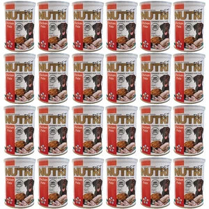 کنسرو غذای سگ نوتری پت مدل Chicken pate وزن 10200 گرم بسته 24 عددی