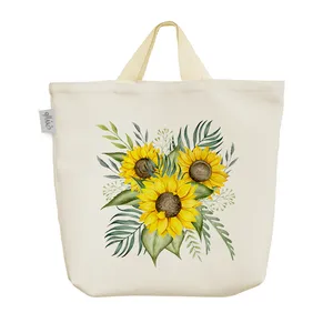 ساک خرید خندالو مدل گل آفتابگردان کد 10260