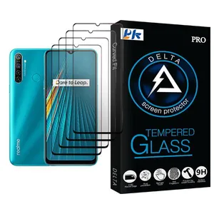 PK Delta Glass MIX004 Screen Protector For Realme 5i Pack Of 4