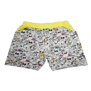 شلوارک زنانه مدل DOG7 رنگ زرد