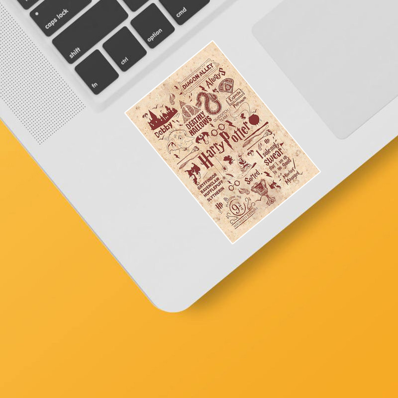 استیکر لپ تاپ و موبایل گوفی طرح پوستر هری پاتر کد HP37