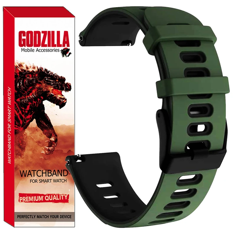 بند گودزیلا مدل SILICONE-2C مناسب برای ساعت هوشمند شیائومی Watch 3 Active / Watch 3 Lite