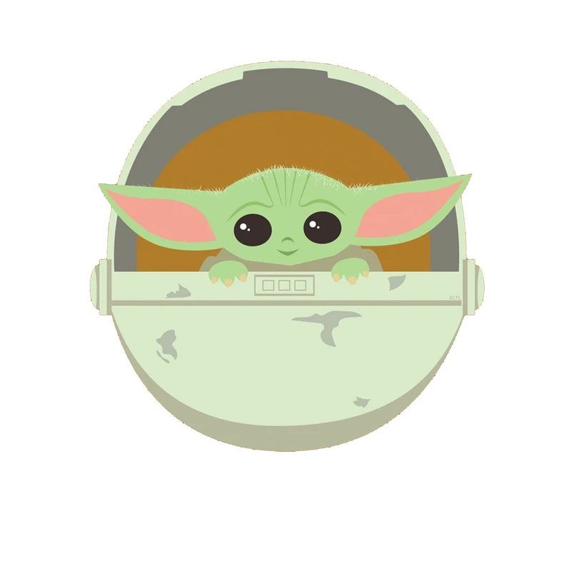 استیکر لپ تاپ و موبایل مدل سریال طرح بچه یودا جنگ ستارگان baby yoda Star wars کد 4939