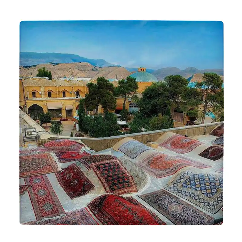 کاشی کارنیلا طرح معماری سنتی و فرشهای ایرانی مدل لوحی کد klh2412
