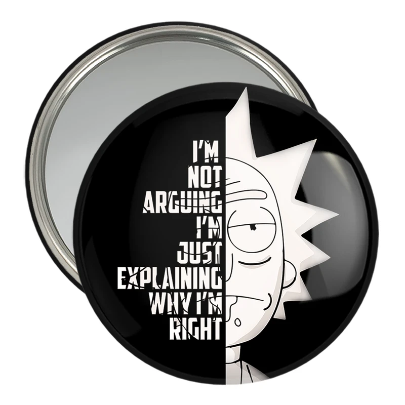 آینه جیبی خندالو مدل ریک و مورتی Rick and Morty  کد 3212