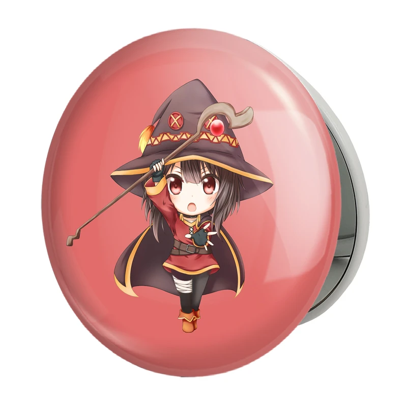 آینه جیبی خندالو طرح مگومین انیمه کونوسوبا Konosuba مدل تاشو کد 27327 