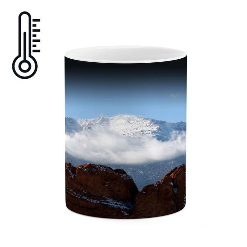 ماگ حرارتی کاکتی مدل منظره برفی کد mgh14983