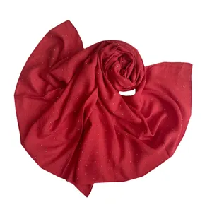 شال زنانه مدل نخ اسلپ ساده نگین کوب 0085