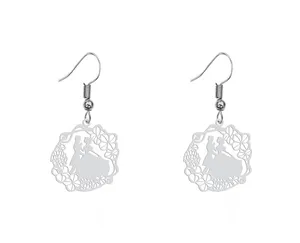 گوشواره زنانه هایکا طرح عروس و داماد مدل ha-372