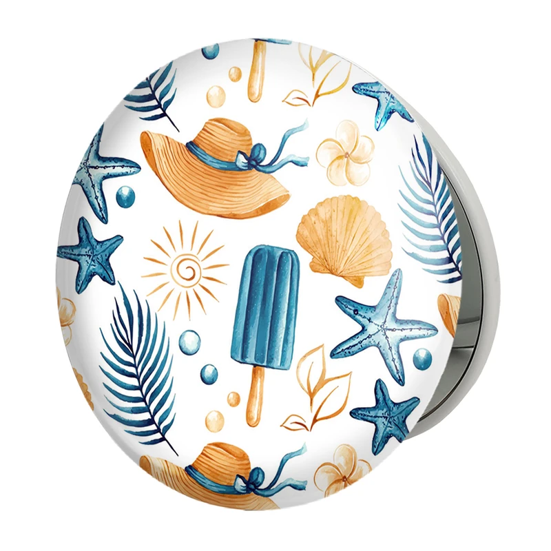 آینه جیبی خندالو طرح تابستان مدل تاشو کد 29583