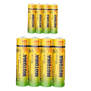 باتری قلمی و نیم قلمی  موتوما مدل R03P & SUM-3 بسته 8 عددی