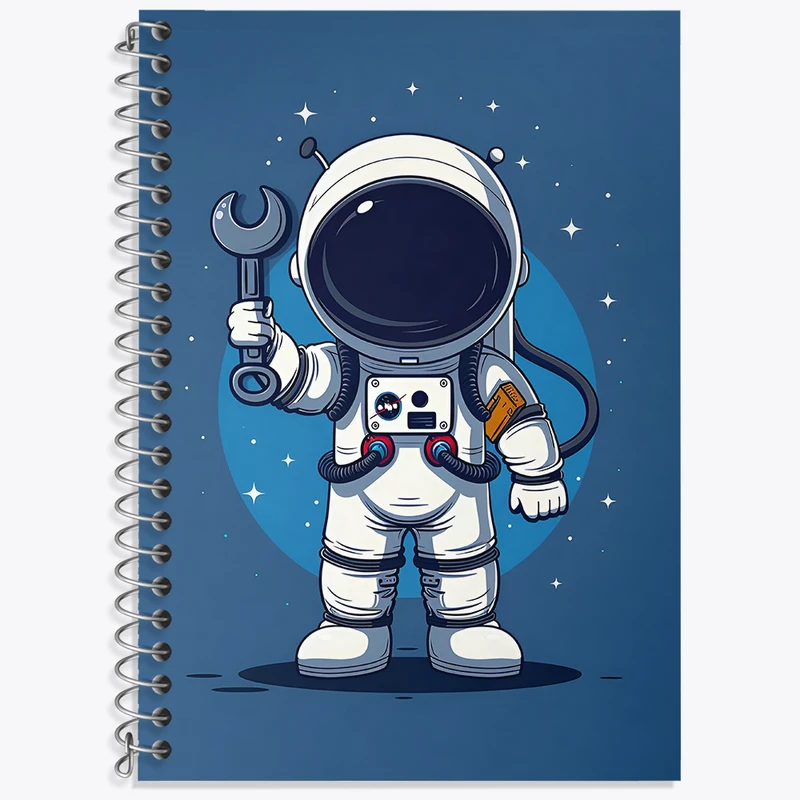 دفتر لغت 50 برگ خندالو طرح فضانورد کد N5089