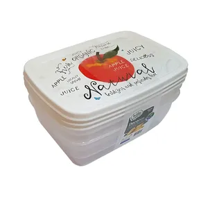  ظرف نگهدارنده هوبی لایف طرح سیب مدل Deco12 بسته 3 عددی