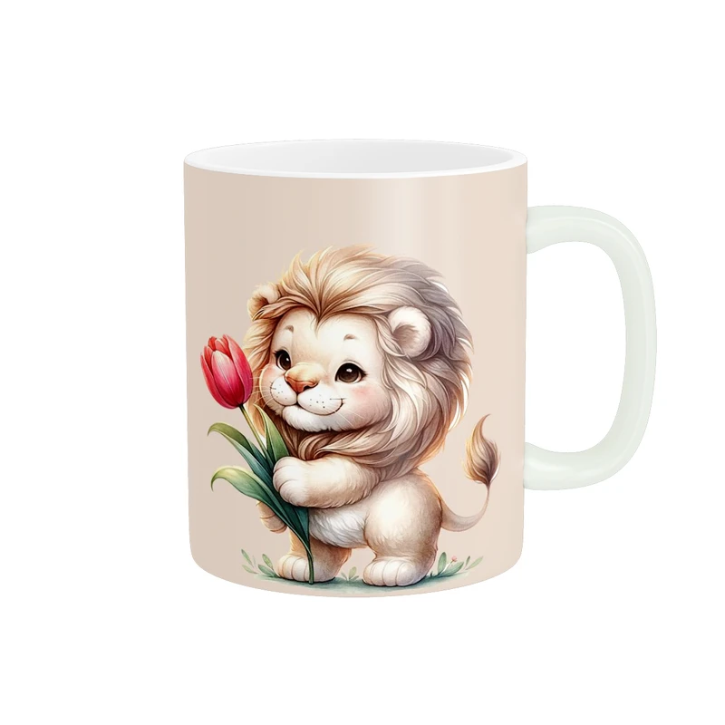 ماگ پاد آفرین طرح شیرکارتونی کد 2447