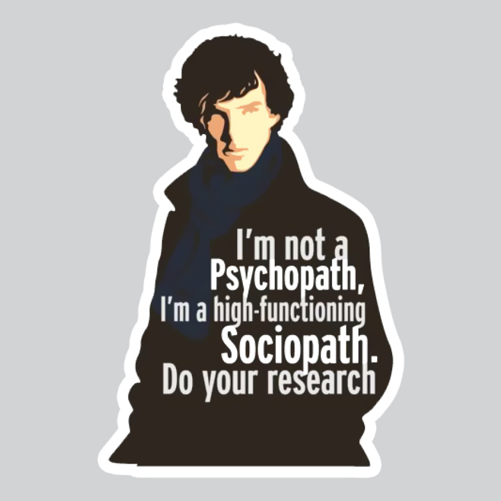 استیکر لپ تاپ پیکسل میکسل مدل سریال شرلوک هلمز