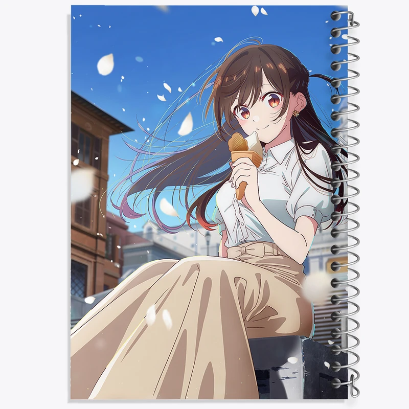 دفتر شطرنجی 50 برگ خندالو مدل چیزورو انیمه کانوجو اوکاری کد 34853