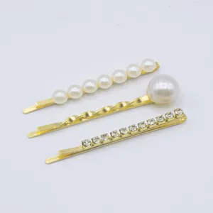 گیره مو دخترانه مدل stonepearl بسته 3 عددی