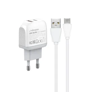 شارژر دیواری 20 وات سیبراتون مدل S-W2220C-PD به همراه کابل USB-C