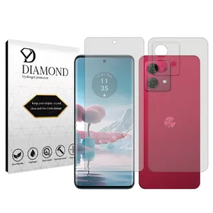 Diamond Tough model transparent screen protector suitable for Motorola Moto G84 mobile phone along with the back protector
