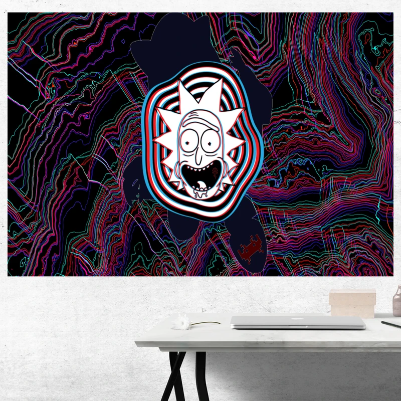 تابلو شاسی مدل سریال ریک و مورتی فریکی rick & morty کد 1150