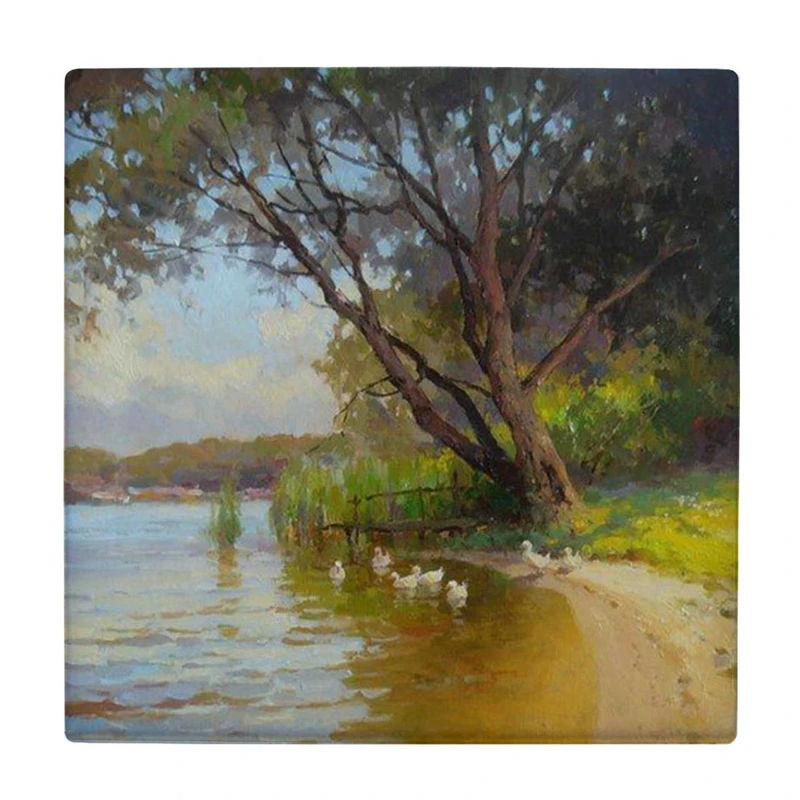  زیر لیوانی  طرح رودخانه و درختان کد    6189870_5569