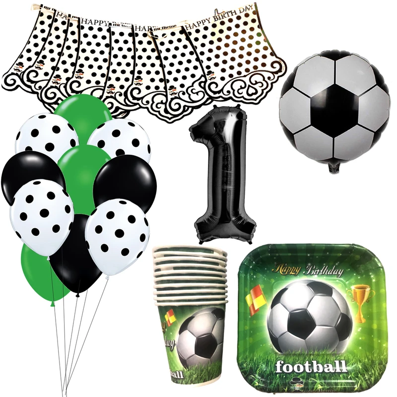 مجموعه 40 عددی تم تولد مستر تم طرح توپ فوتبال کد 1