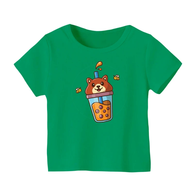 تی شرت آستین کوتاه بچگانه مدل خرسی