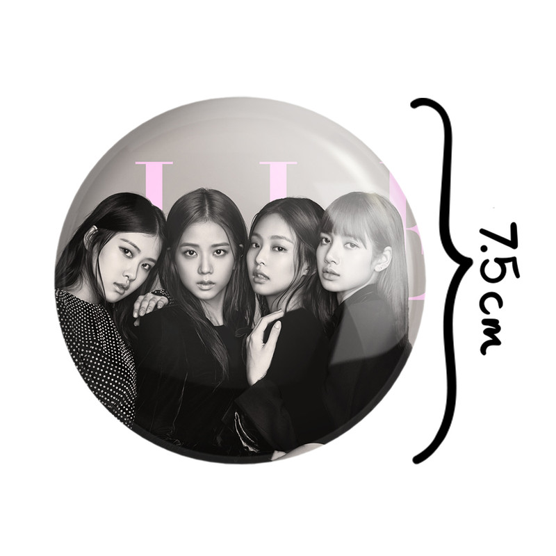 آینه جیبی خندالو مدل گروه بلک پینک Black Pink  کد 14582