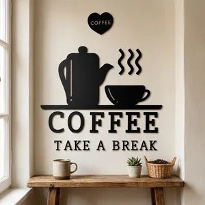استیکر چوبی ژیوار طرح COFFEE