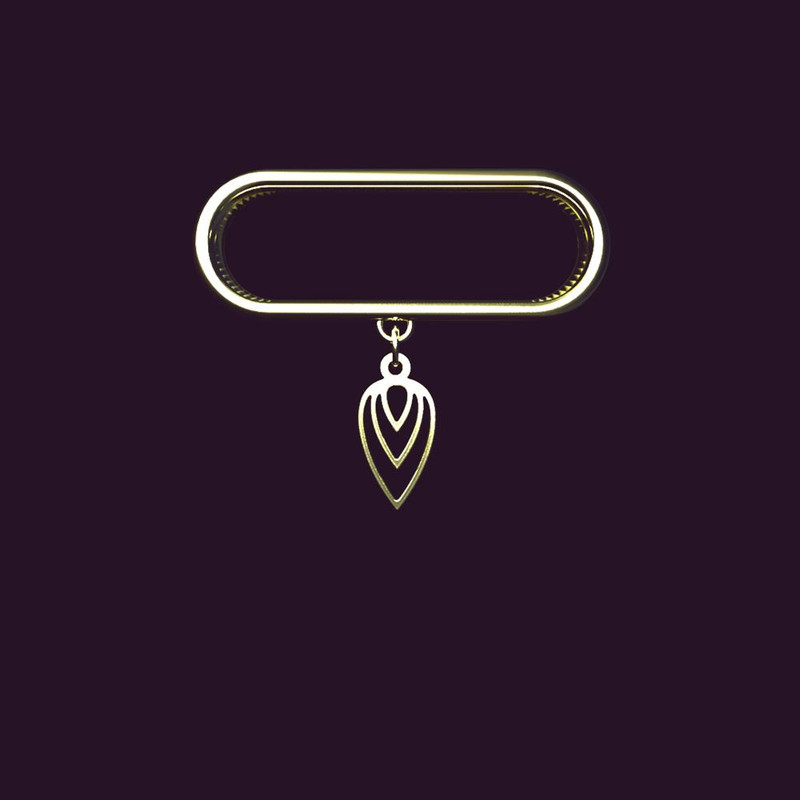 آویز ساعت طلا 18 عیار زنانه مدوپد مدل اشک کد SC1-1235