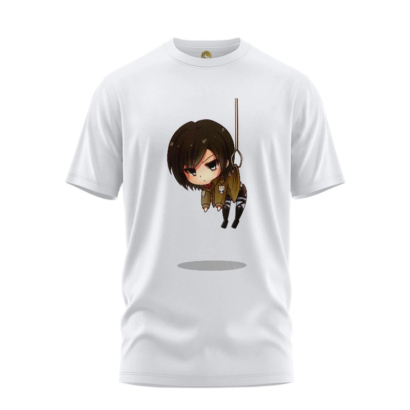 تی شرت آستین کوتاه زنانه هومرو مدل TW340 طرح اتک آن تایتان 