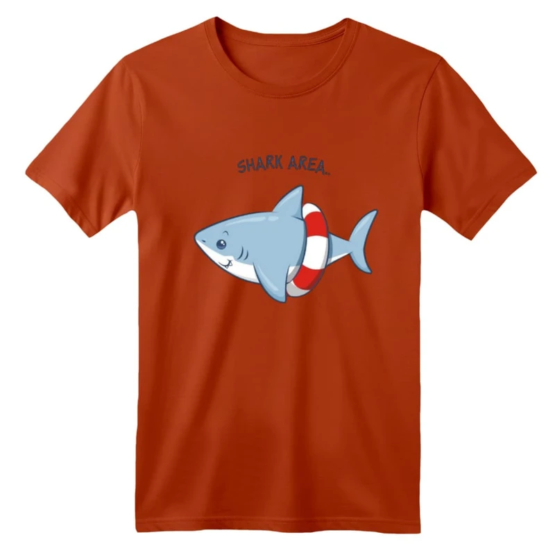 تی شرت آستین کوتاه بچگانه مدل کوسه کد ۷