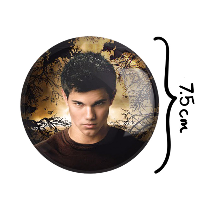 آینه جیبی خندالو طرح جیکوب بلک گرگ و میش  Twilight مدل تاشو کد 10859