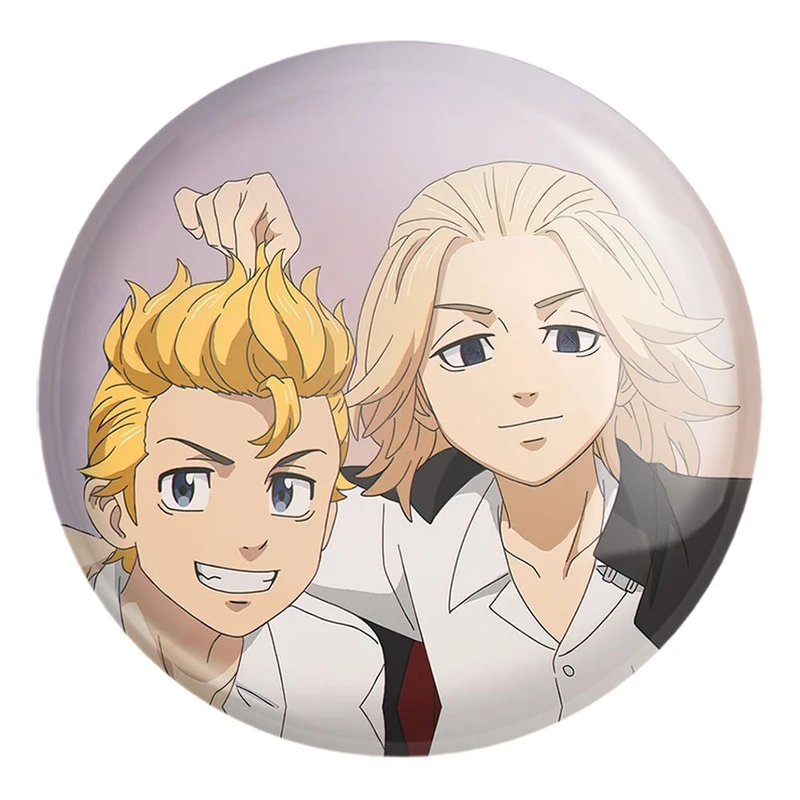 پیکسل خندالو طرح مایکی و تاکه میتچی و دراکن انیمه توکیو ریونجرز کد 11172 مدل بزرگ