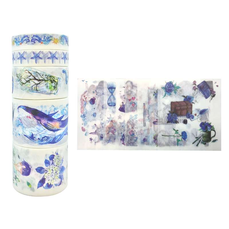 چسب کاغذی مدل واشی عرض 3 سانتی متر بسته 14 عددی