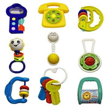 جغجغه مدل Baby Toys مجموعه 9 عددی