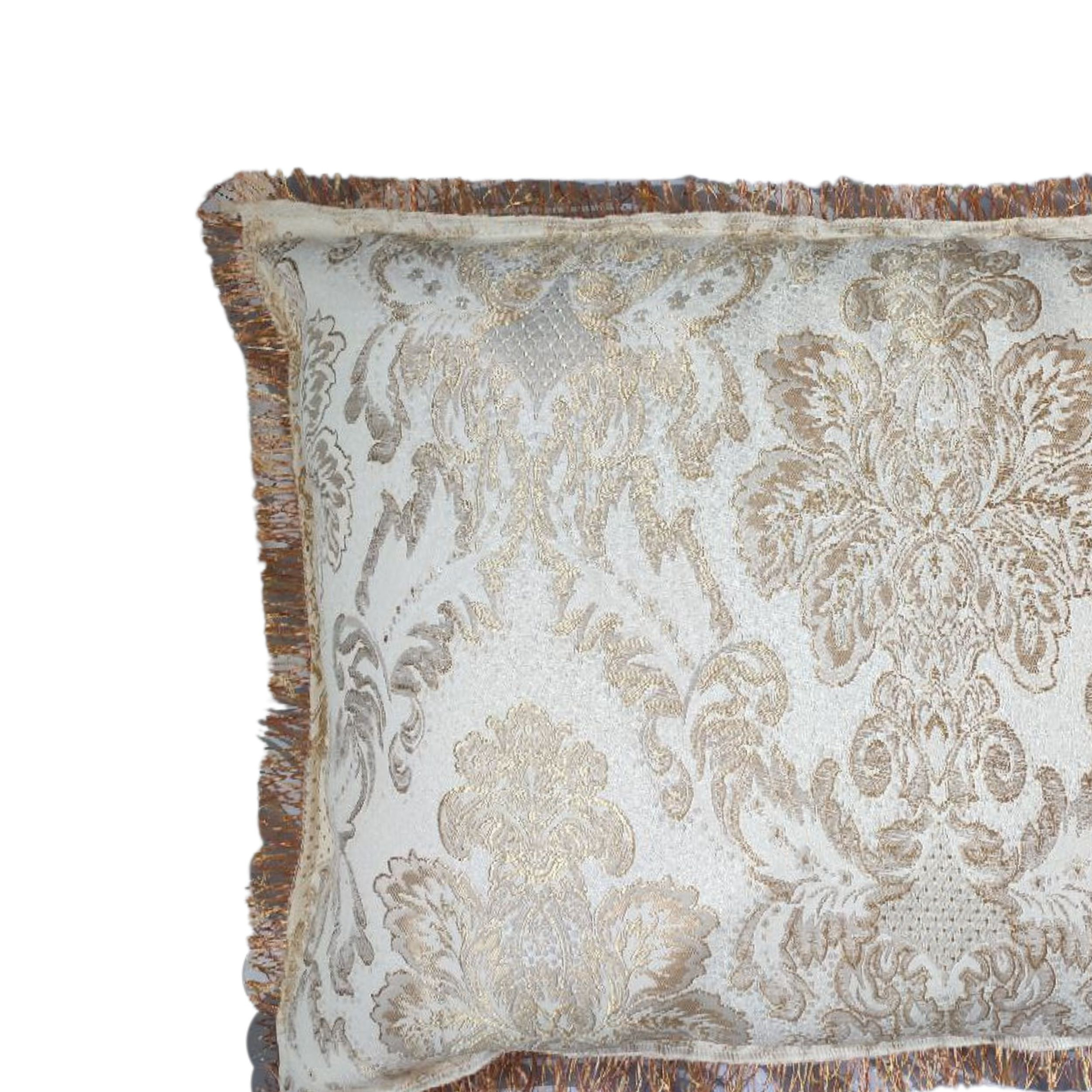 رو بالشی مدل سلطنتی مخمل ریشه دار بسته 2 عددی