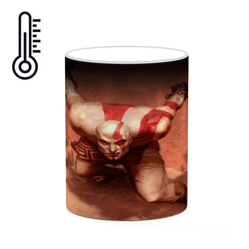 ماگ حرارتی کاکتی طرح گاد آف وار God Of War مدل mgh41024