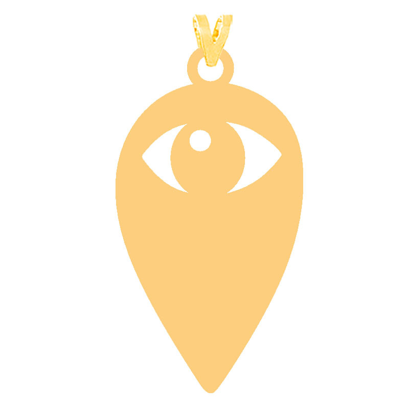 آویز گردنبند طلا 18 عیار زنانه کرابو مدل چشم کد Kr31608