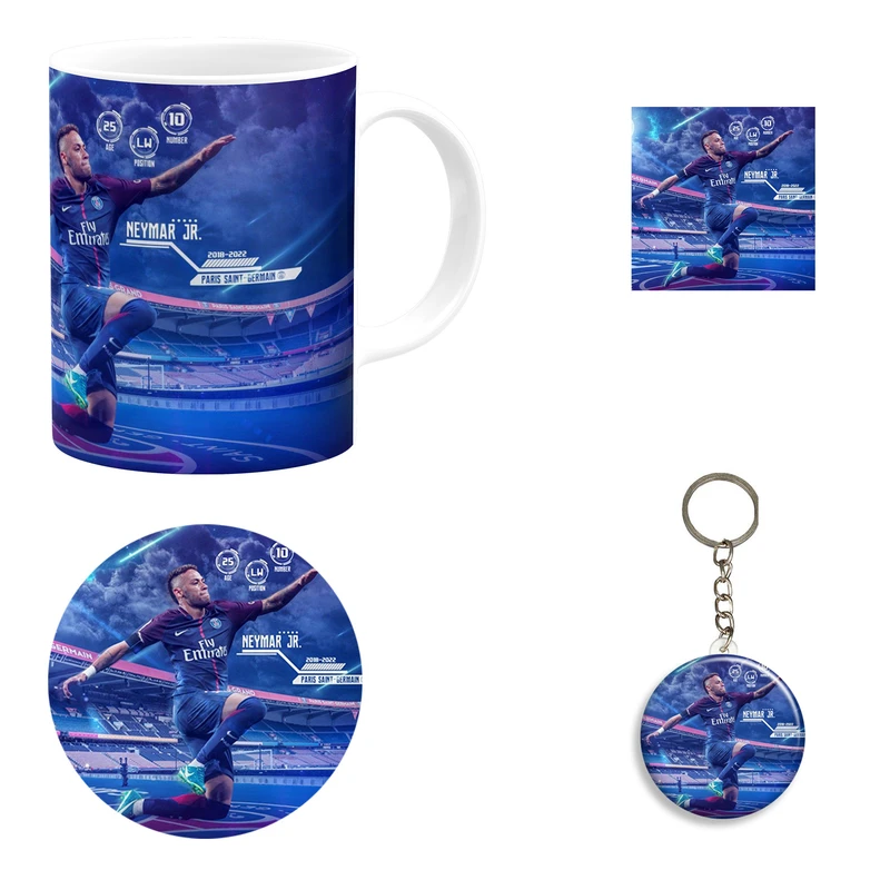 ست هدیه ماگ مدل نیمار طرح Neymar کد B1