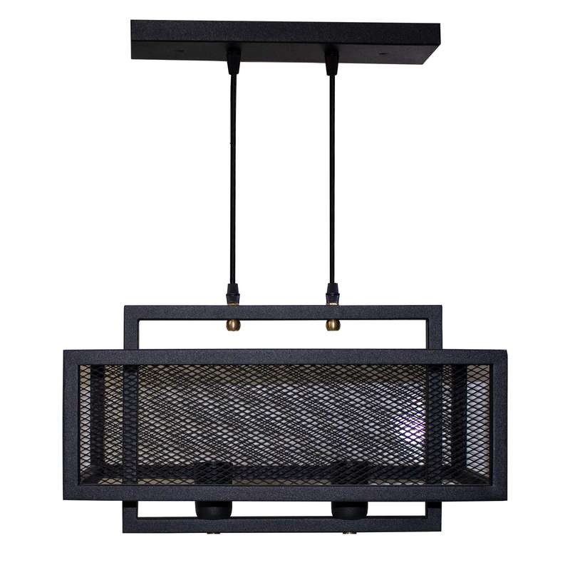 لوستر دو شعله مدل Pigeon Cage کد 204