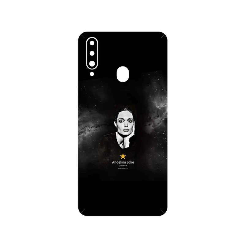 برچسب پوششی ماهوت مدل Angelina Jolie مناسب برای گوشی موبایل سامسونگ Galaxy A20s