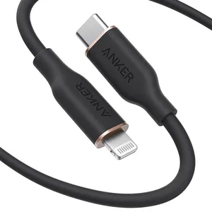 کابل تبدیل USB-C به لایتنینگ انکر مدل Powerline III Flow A8663 طول 1.8 متر	