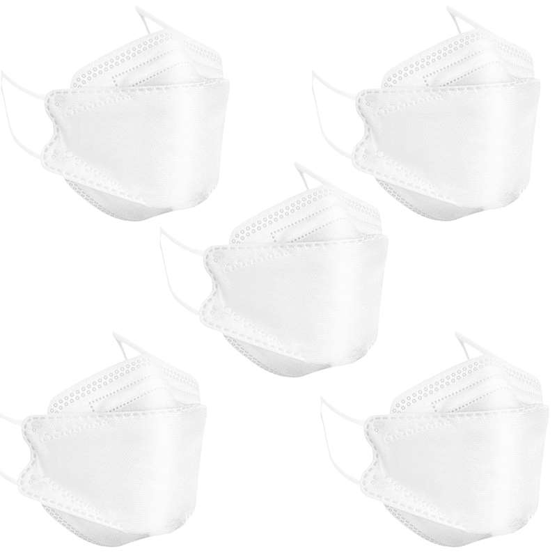 ماسک تنفسی باران مدل پنج لایه سه بعدی KF94-W5 بسته 5 عددی