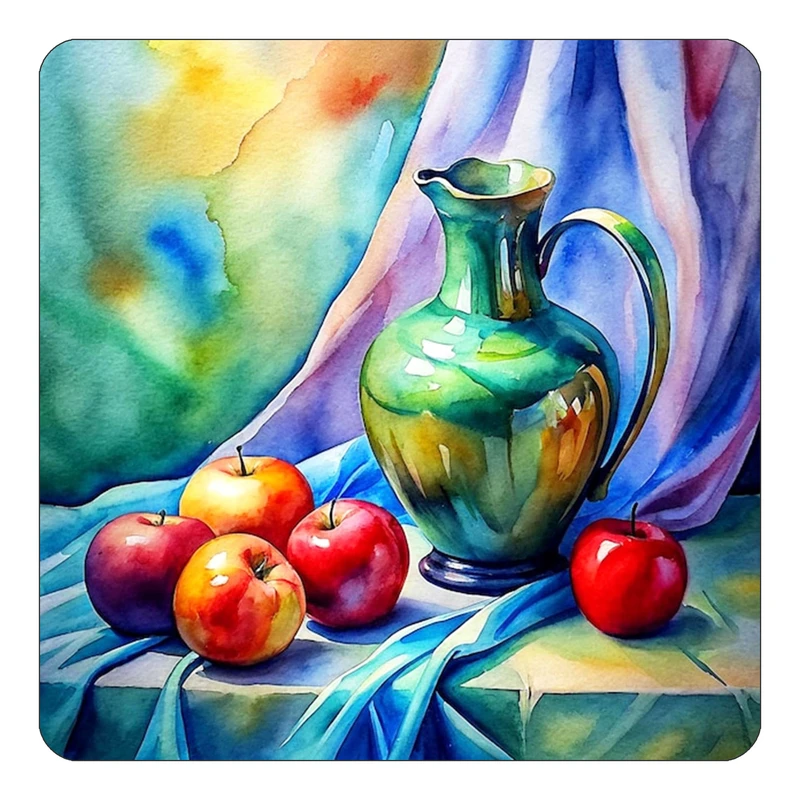 مگنت کاکتی طرح نقاشی رنگ روغن مدل mp73153