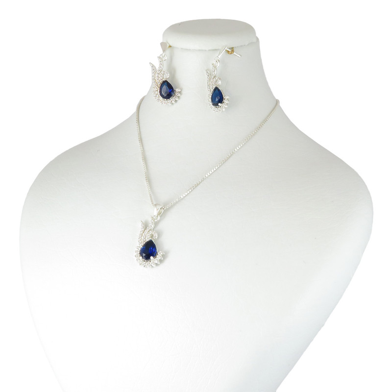 نیم ست نقره زنانه مدل AV187-S9 C2